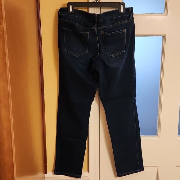 Old Navy Women's "Power Straight" Dark Wash Jeans Size 10 - Picture 4 of 8